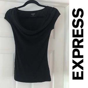 Express Scoop Cowl Neck Tee